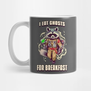 Funny Raccoon Buster Spooky Ghost who you gonna call Mug